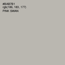 #BAB7B1 - Pink Swan Color Image